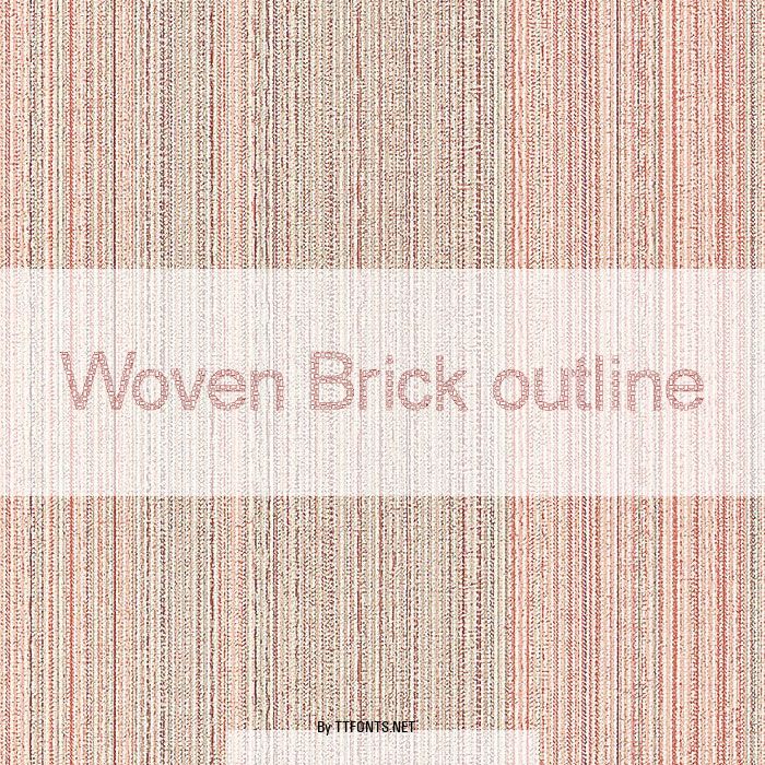 Woven Brick outline example